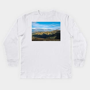 Autumn in the mountains Kids Long Sleeve T-Shirt